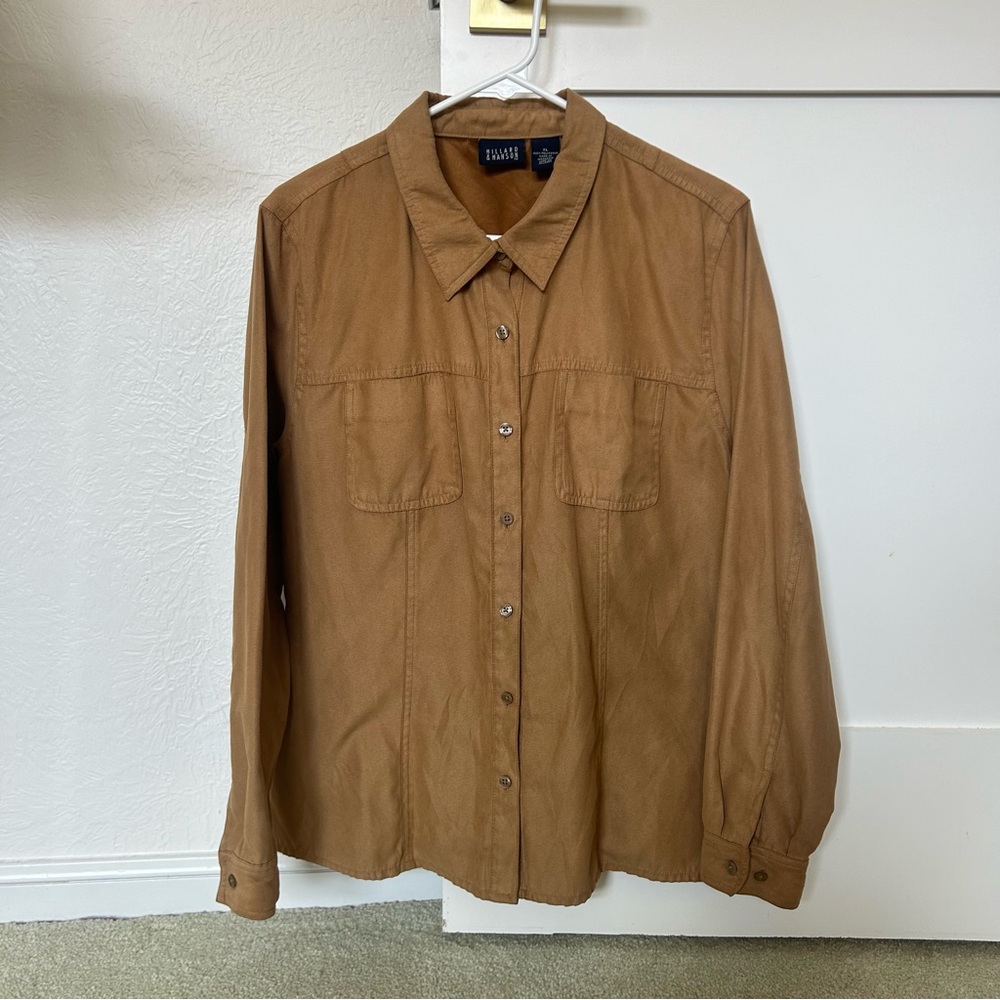 Brown Button-Up Shirt